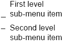menu item words