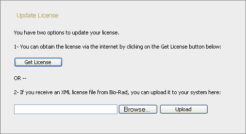 update license