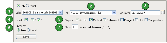 multi test data entry